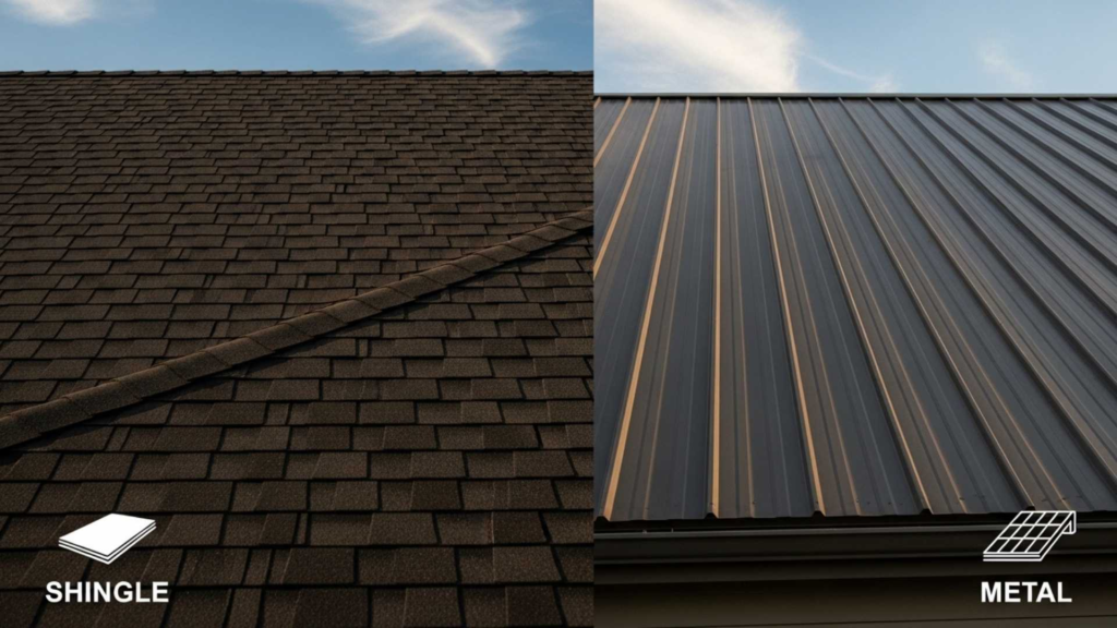 Shingle vs. Metal Roofing
