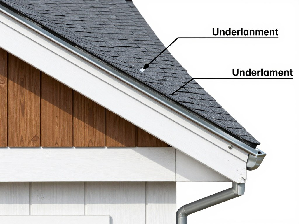 close-up of drip edge installation along roof eave showing proper positioning